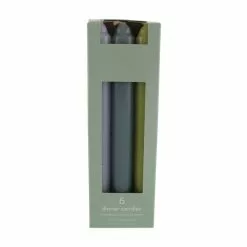 Dunelm Pack Of 6 Dinner Candles Blues And Greens -Ornaments Sales Store 30791646 alt02