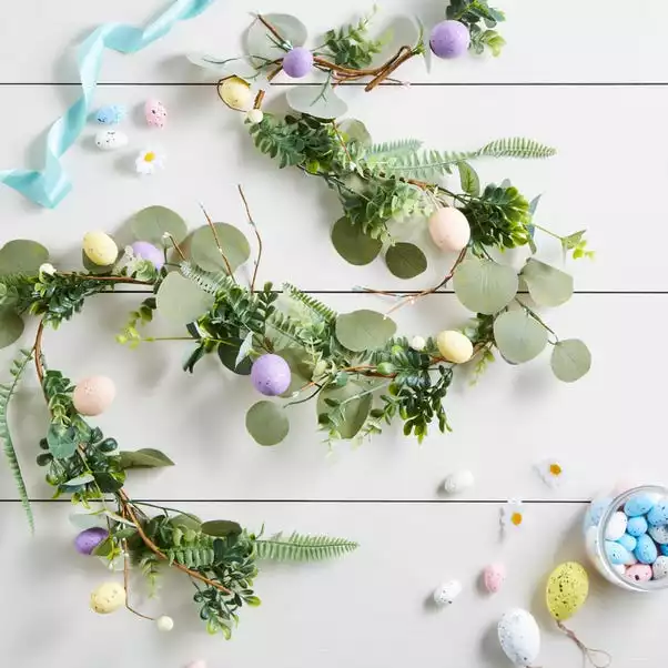 Dunelm Easter Egg Floral Garland 1 Dunelm Easter Egg Floral Garland