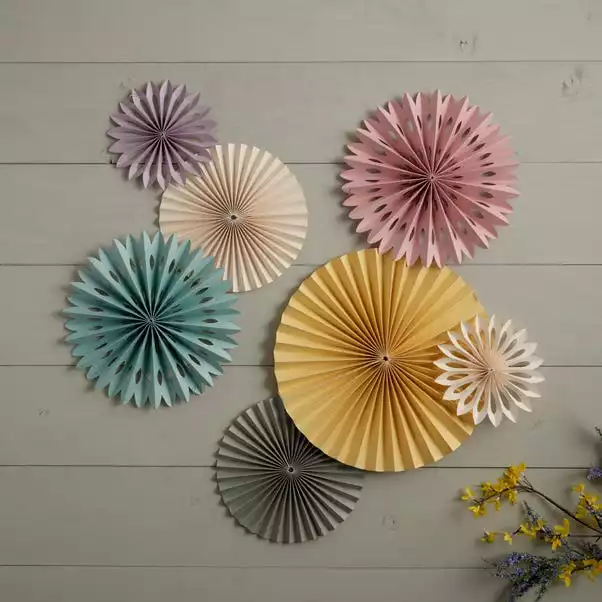 Dunelm Set Of 7 Easter Fans 1 Dunelm Set Of 7 Easter Fans