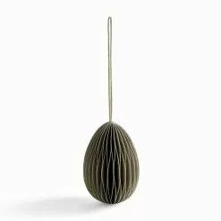 Dunelm Sage Paper Honeycomb Easter Egg Hanging Decoration -Ornaments Sales Store 30792614 alt02