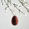Dunelm Pink Paper Honeycomb Easter Egg Hanging Decoration