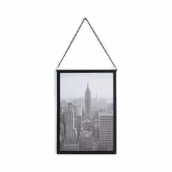 Dunelm Black Hanging Chain Photo Frame A4 -Ornaments Sales Store 30795074 alt02