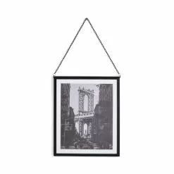 Dunelm Black Hanging Chain Photo Frame 10x12 -Ornaments Sales Store 30795075 alt02