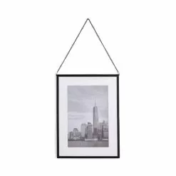 Dunelm Black Hanging Chain Photo Frame 16x12 -Ornaments Sales Store 30795076 alt02