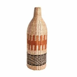 Dunelm Ochre Woven Bottle Vase 5 Dunelm Ochre Woven Bottle Vase -Ornaments Sales Store 30795216 alt02