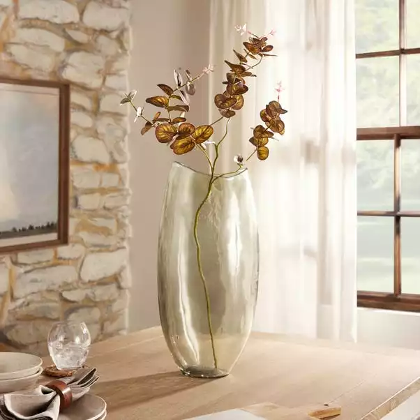 Dunelm Recycled Glass Tall Vase 47cm 1 Dunelm Recycled Glass Tall Vase 47cm