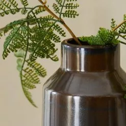 Dunelm Ceramic Vase 30cm Black