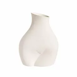Dunelm Body Vase Cream 22cm -Ornaments Sales Store 30796402 alt02