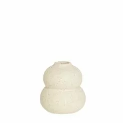 Dunelm Speckled Bud Vase 11cm White Sand 6 Dunelm Speckled Bud Vase 11cm White Sand -Ornaments Sales Store 30796618 alt02