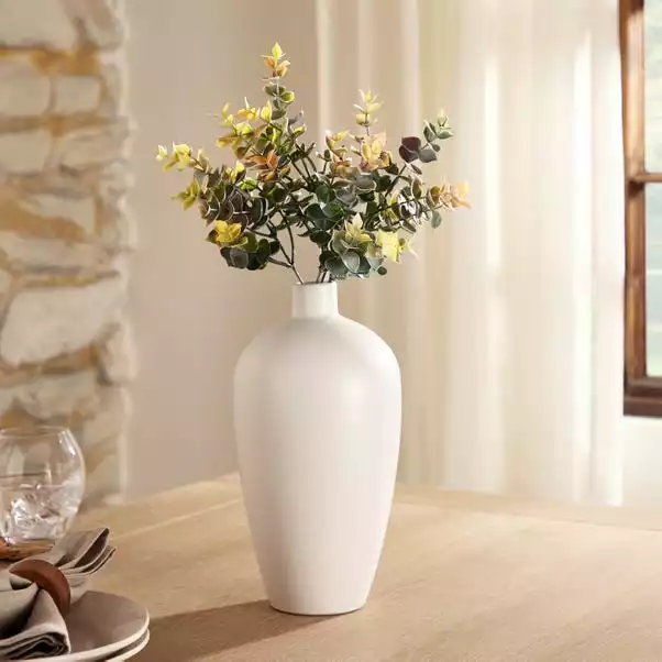Dunelm Tall Vase 28cm White 1 Dunelm Tall Vase 28cm White