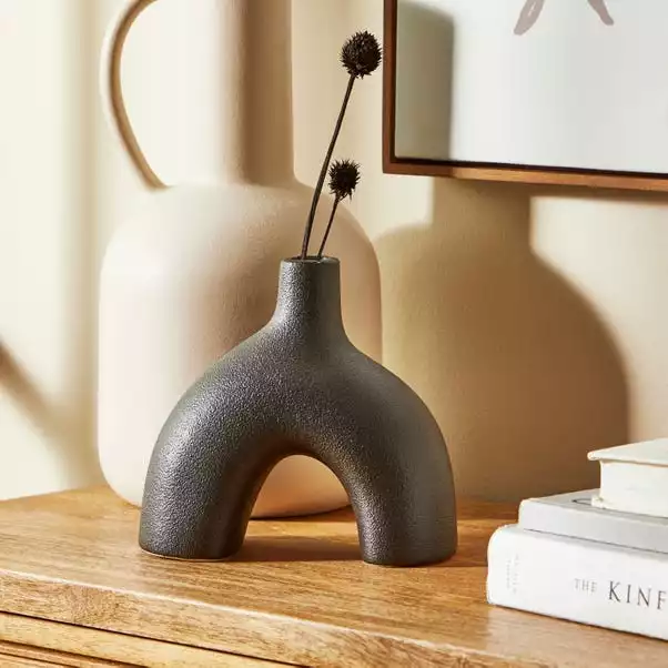 Dunelm Ceramic Black Vase 1 Dunelm Ceramic Black Vase