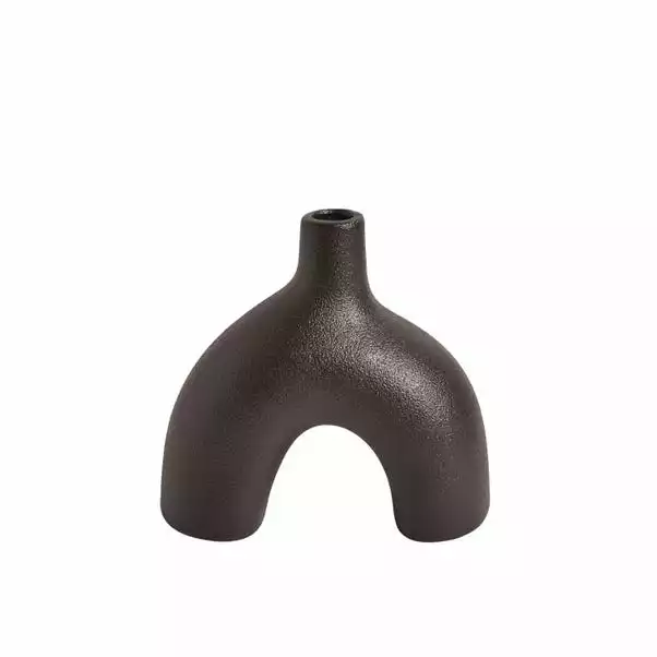 Dunelm Ceramic Black Vase 3 Dunelm Ceramic Black Vase - Image 3