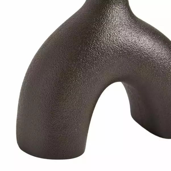 Dunelm Ceramic Black Vase 4 Dunelm Ceramic Black Vase - Image 4