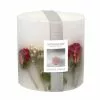 Stoneglow Red Rose Scented Pillar Candle