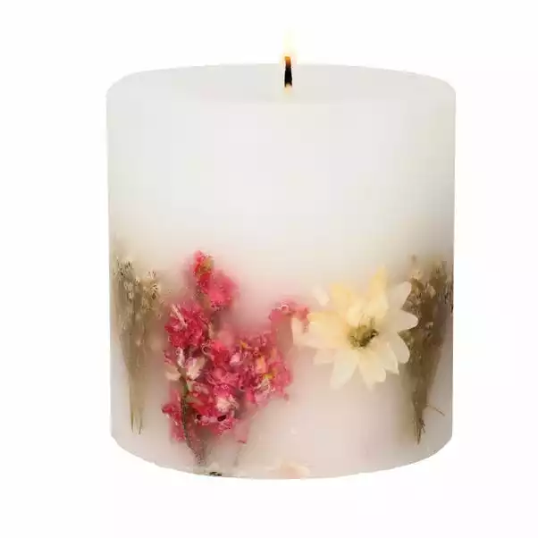 Stoneglow Geranium Rosa Scented Pillar Candle 2 Stoneglow Geranium Rosa Scented Pillar Candle - Image 2