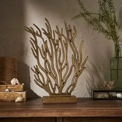 Dunelm Recycled Aluminium Flat Coral Reef Ornament