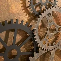 Dunelm Indoor Outdoor Listera Cogs Wall Art 100cm -Ornaments Sales Store 30798210 alt02