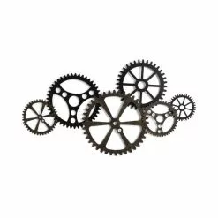 Dunelm Indoor Outdoor Listera Cogs Wall Art 100cm -Ornaments Sales Store 30798210 alt04