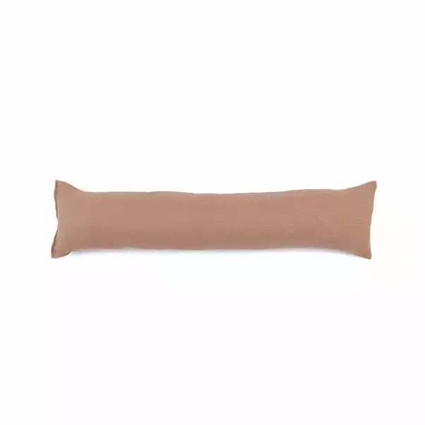 Dunelm Barkweave Draught Caramel Excluder 2 Dunelm Barkweave Draught Caramel Excluder - Image 2