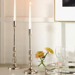 Pacific Lifestyle Shiny Nickle Candlestick