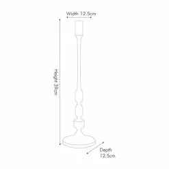 Pacific Lifestyle Shiny Nickle Candlestick -Ornaments Sales Store 30803441 alt04