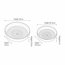 Pacific Lifestyle Set Of 2 Silver Hammered Metal Bowls 9 Pacific Lifestyle Set Of 2 Silver Hammered Metal Bowls -Ornaments Sales Store 30803445 alt04