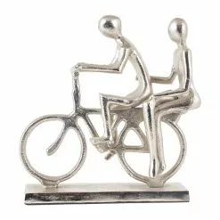 Pacific Lifestyle Double Cyclist Silver Ornament -Ornaments Sales Store 30803446 alt02