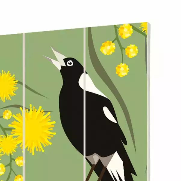 The Art Group Magpies Wooden Wall Art 3 The Art Group Magpies Wooden Wall Art - Image 3