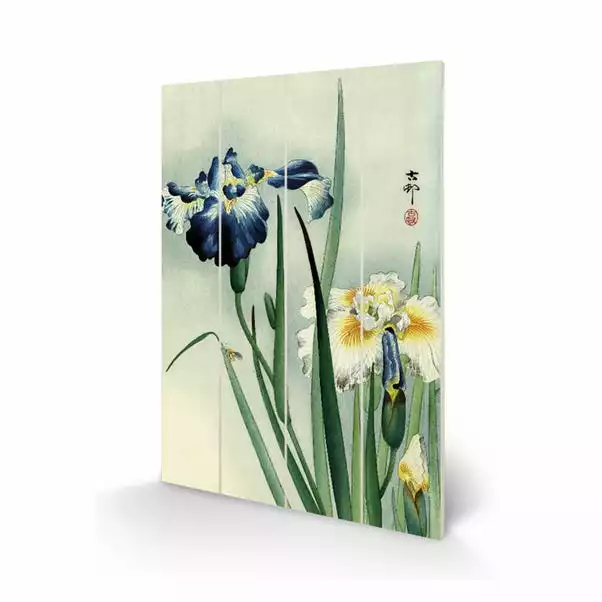 The Art Group Irises Wooden Wall Art 2 The Art Group Irises Wooden Wall Art - Image 2