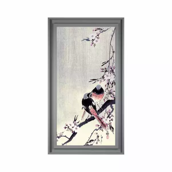 The Art Group Premium Edit Redstart On Cherry Branch Framed Print 2 The Art Group Premium Edit Redstart On Cherry Branch Framed Print - Image 2