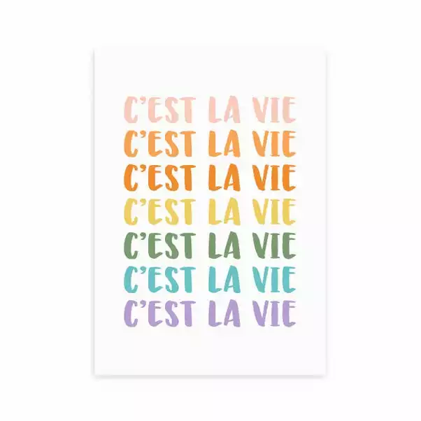 East End Prints C'est La Vie Print 2 East End Prints C'est La Vie Print - Image 2