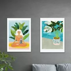 Set Of 2 East End Prints Mindfulness Prints
