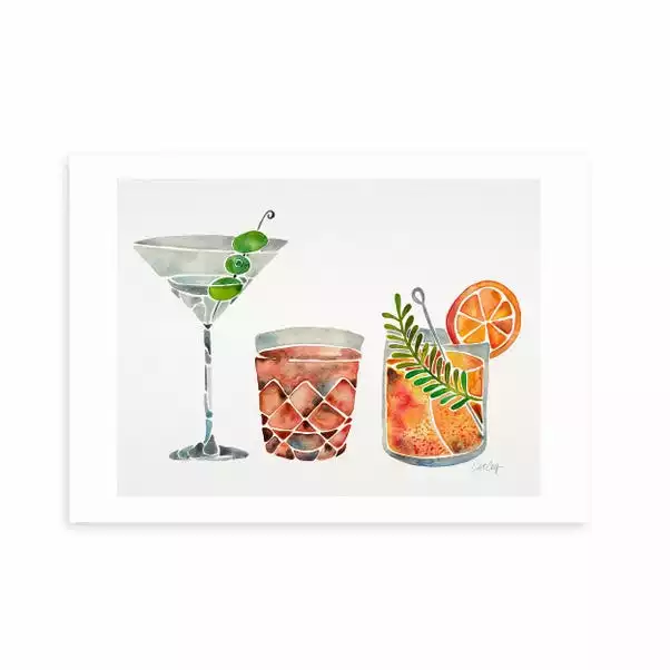 East End Prints Classic Cocktails Print 1 East End Prints Classic Cocktails Print