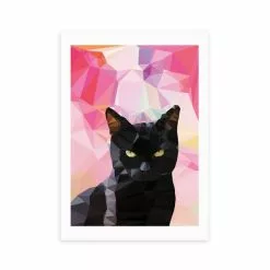 East End Prints Black Cat Print