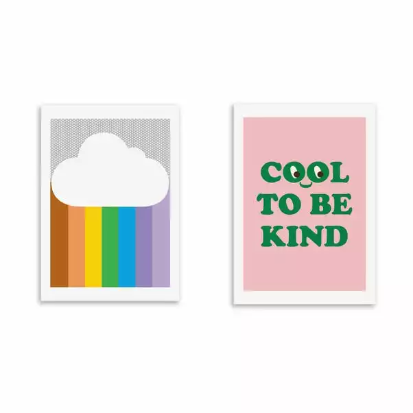 Set Of 2 East End Prints Rainbow & Kind Prints 2 Set Of 2 East End Prints Rainbow & Kind Prints - Image 2