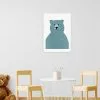 East End Prints Blue Bear Print